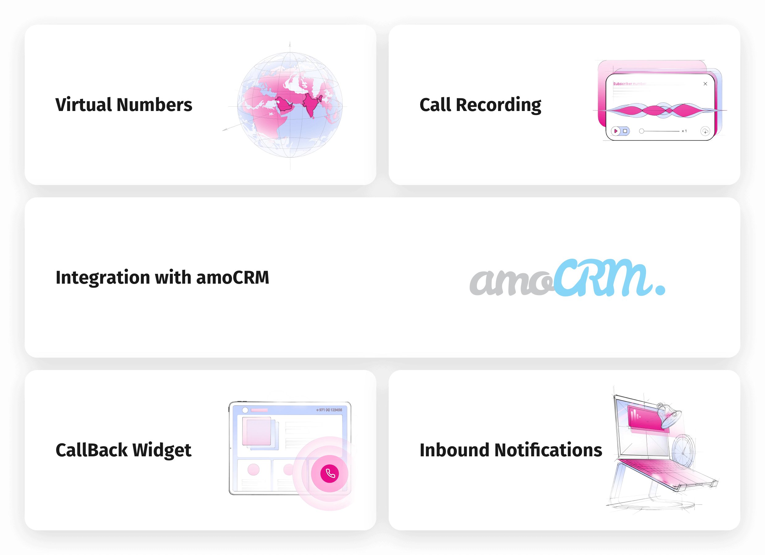 CallGear Features Implemented