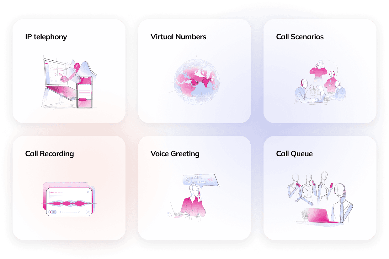 IP-telephony for Online Stores: We provide high-quality communication and flexible call distribution scenarios